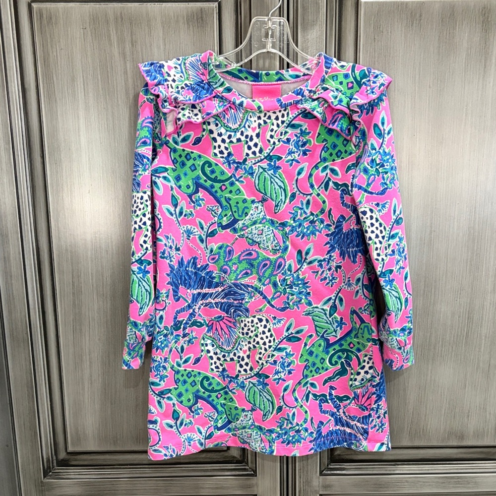 Lilly Pulitzer Pink and Blue Patterned Dress
